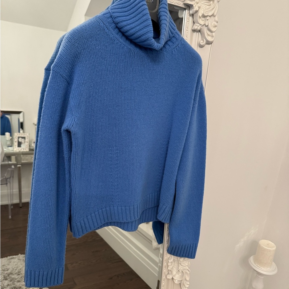 Blue Prada Turtleneck Sweater in size 40( US4)